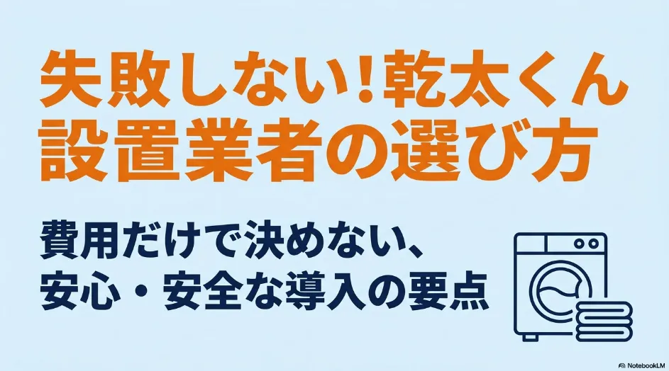 乾太くんの設置業者を費用だけで決めず安心・安全な導入条件で選ぶポイント