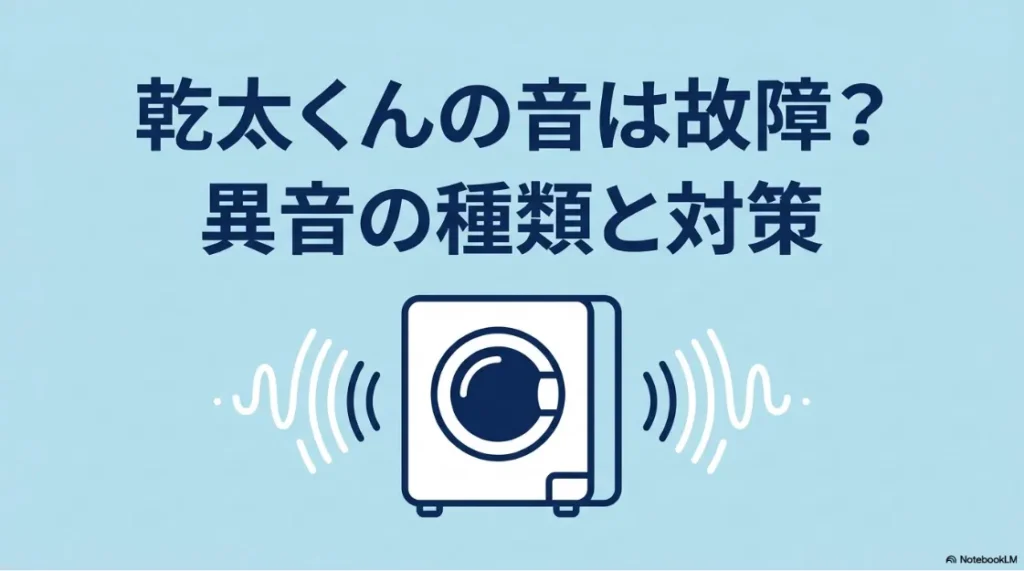 乾太くんの音は故障？異音の種類と対策のタイトルスライド