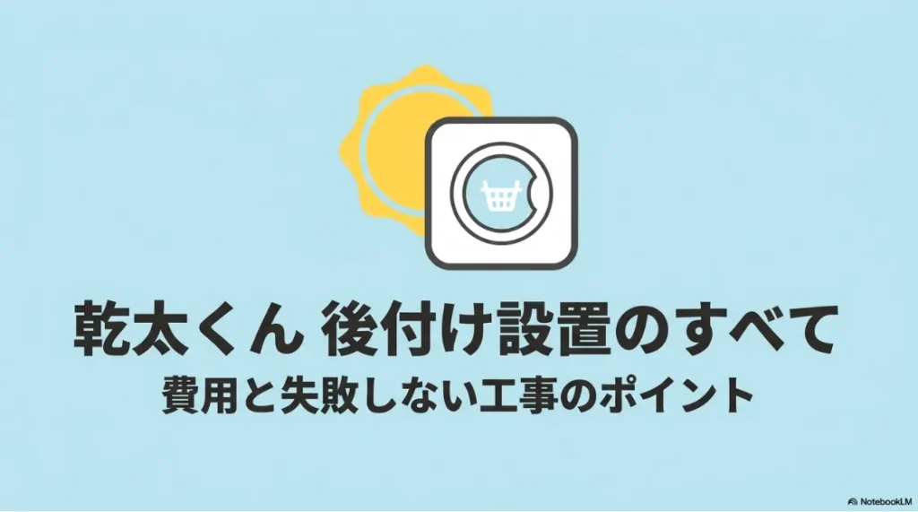乾太くん後付け設置のすべて。費用と失敗しない工事のポイント。