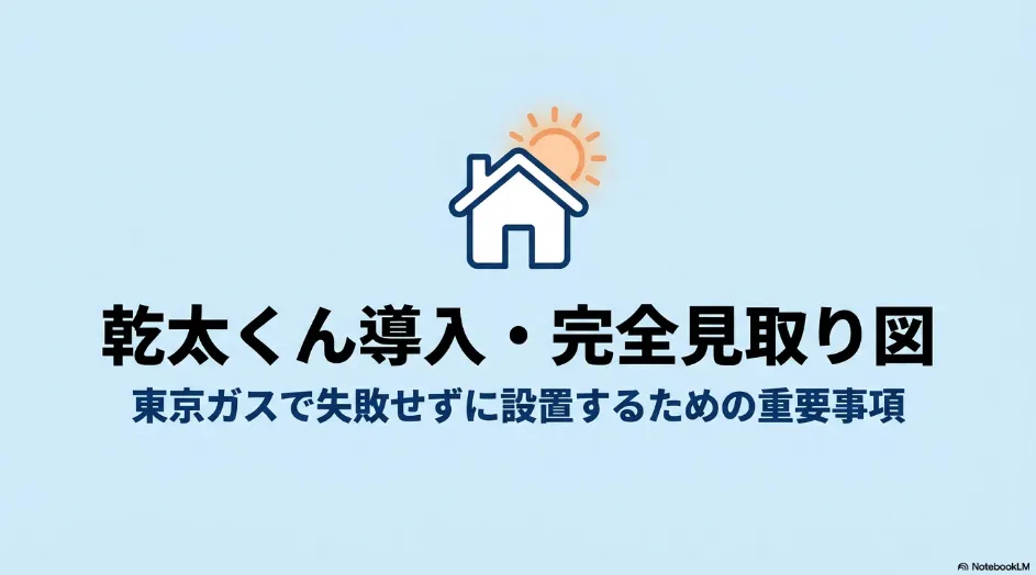 東京ガスで乾太くんを導入するときに確認したい重要事項を示す見取り図